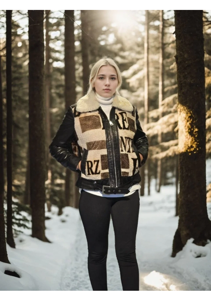 Kadın Premium Doğal Deri Kürk - Siyah