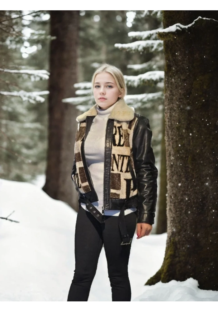 Kadın Premium Doğal Deri Kürk - Siyah