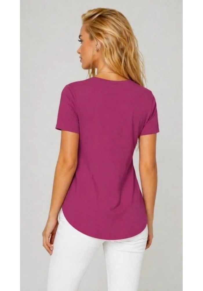 Kadın Yırtmaç Detaylı Viskon Kumaş Bluz