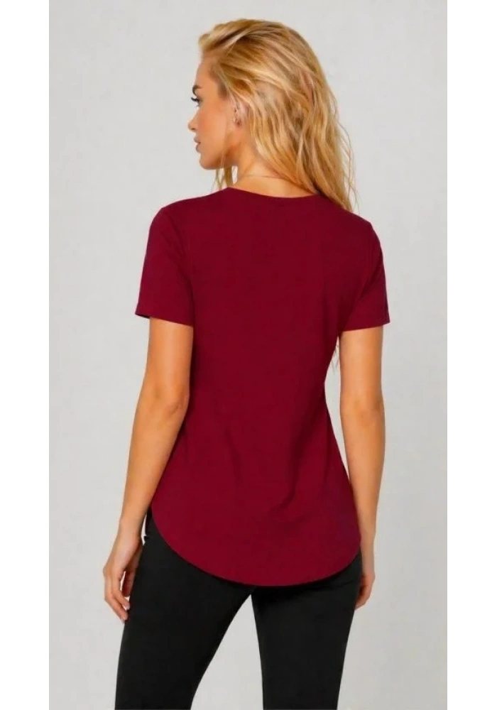 Kadın Yırtmaç Detaylı Viskon Kumaş Bluz