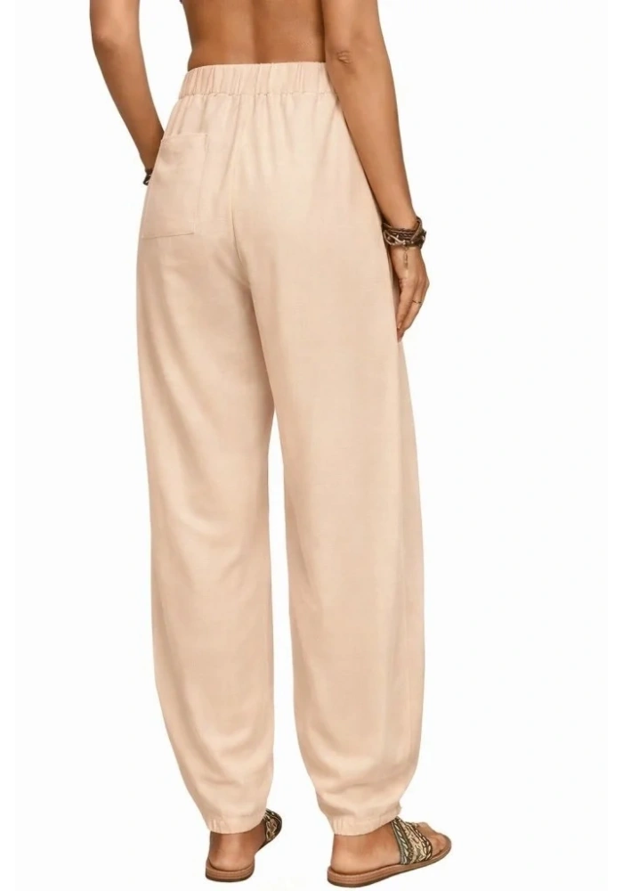 Kadın Yüksek Bel Cep Detaylı Pantolon