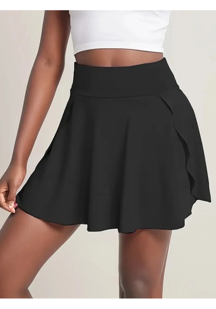 Kadın Yüksek Bel Cepli Sandy Short Etek