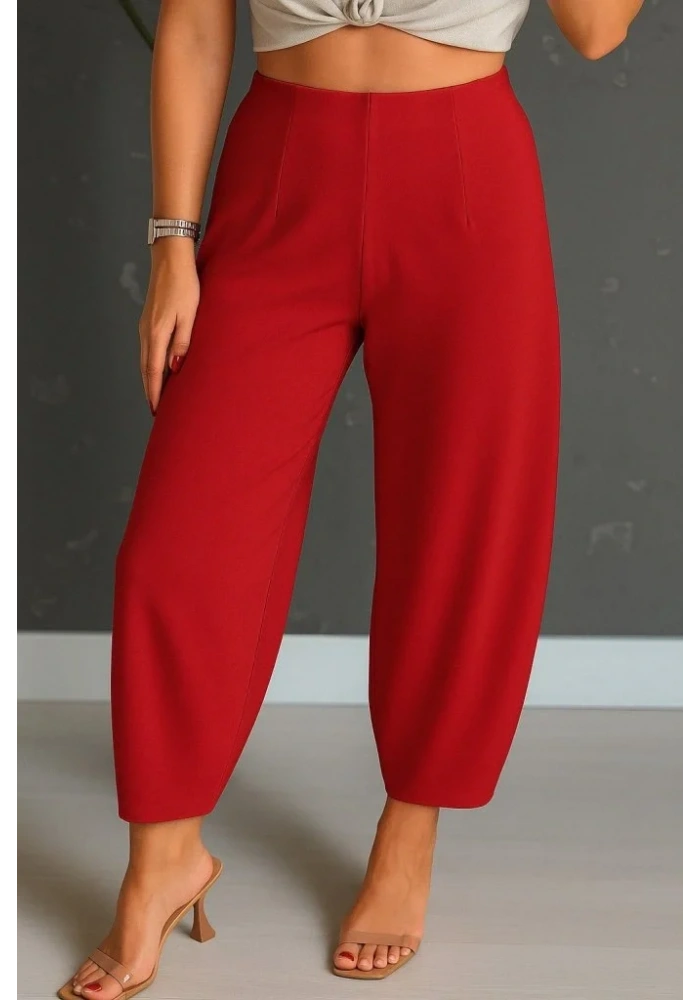 Kadın Yüksek Bel Krep Pantolon