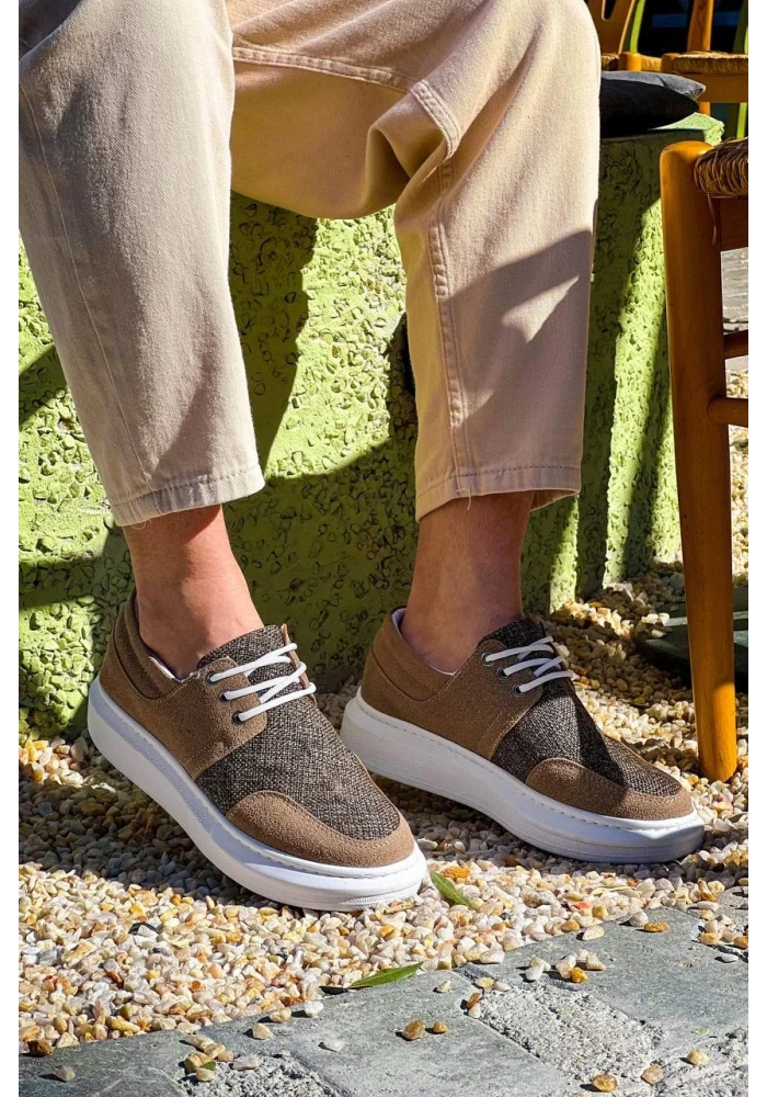 KB-042  Kuback  Bağcıklı Taba Günlük Erkek Ayakkabı