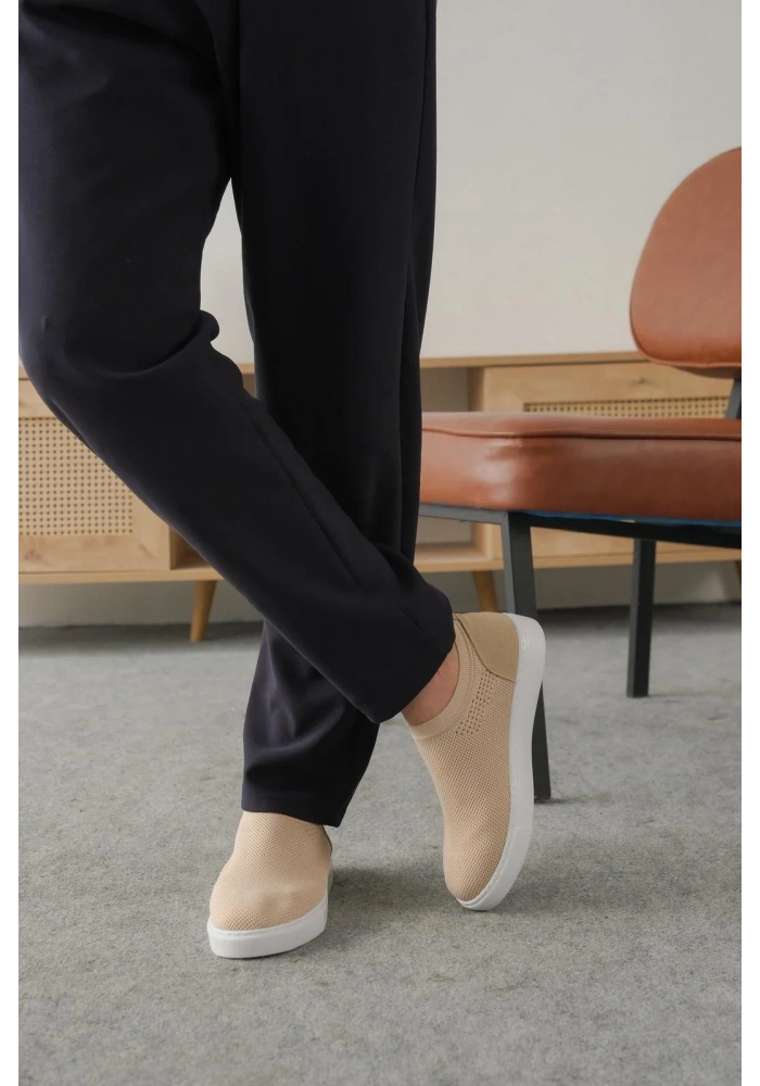 KB-106 Kuback Bej Triko Günlük Erkek Ayakkabı