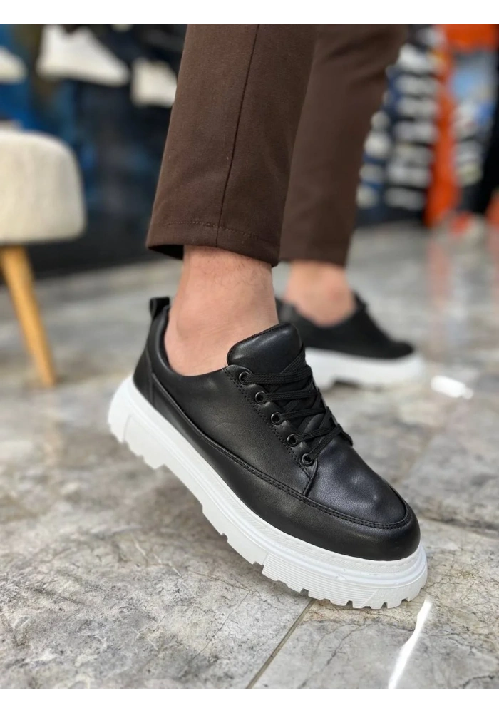 KB-702 Kuback Siyah Cilt Günlük Erkek Ayakkabı