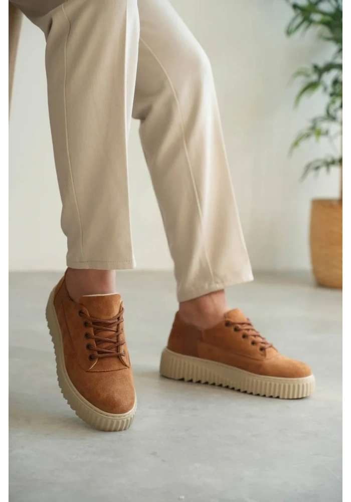 KB-X516 Kuback Taba Süet Günlük Erkek Ayakkabı