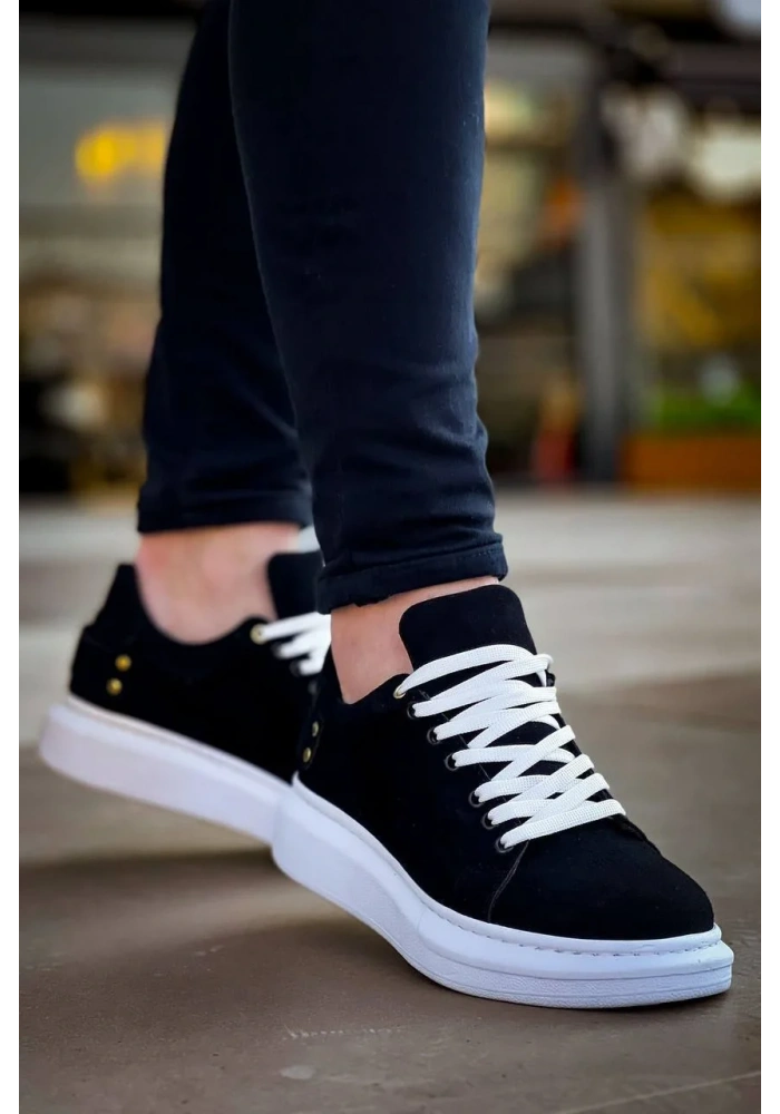 KB047  Kuback Siyah Süet Günlük Erkek  Ayakkabı