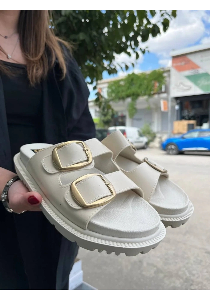 KBTX-1 Kuback Bej Günlük Kadın Terlik