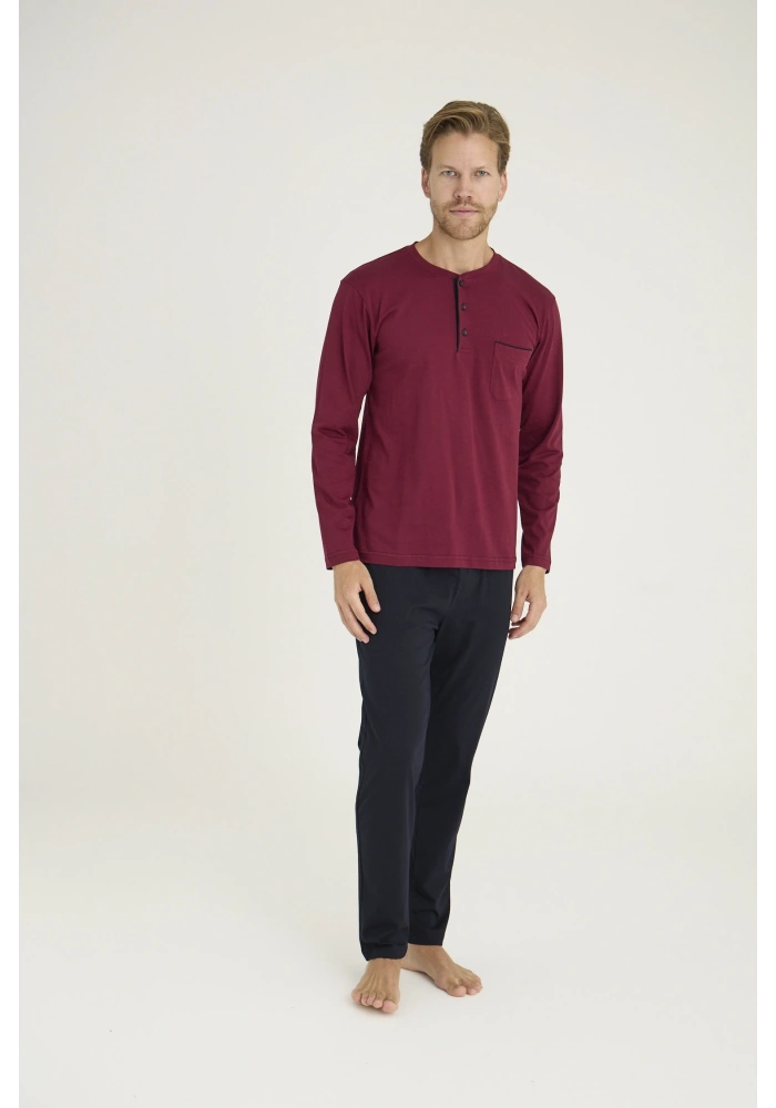 Kocabey 9250 Erkek Midi Yaka Pijama Takım