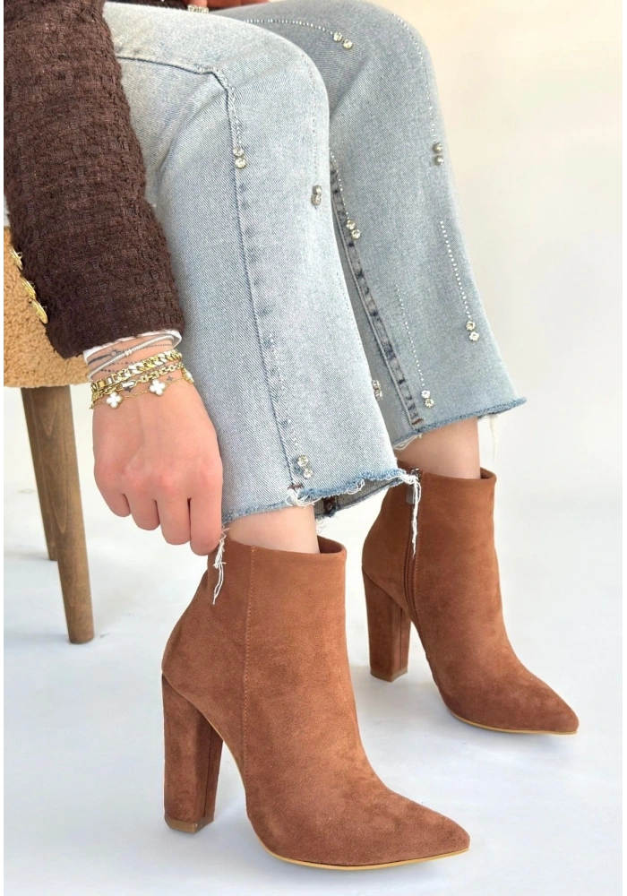 Loora Vizon Süet Topuklu Bot