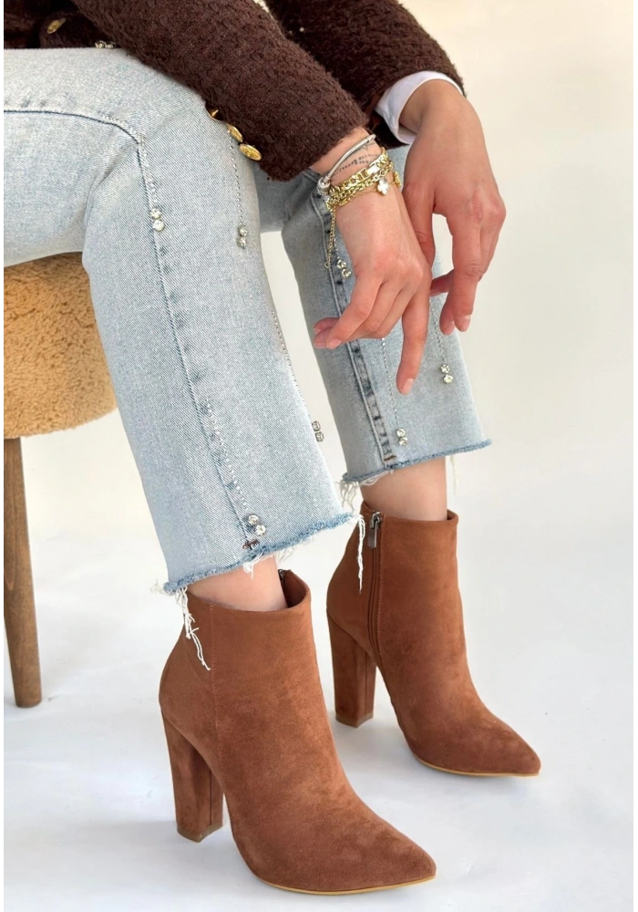 Loora Vizon Süet Topuklu Bot