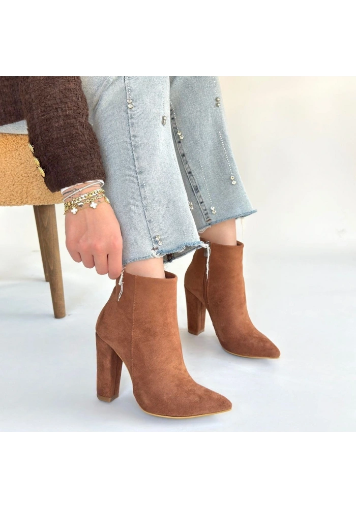 Loora Vizon Süet Topuklu Bot