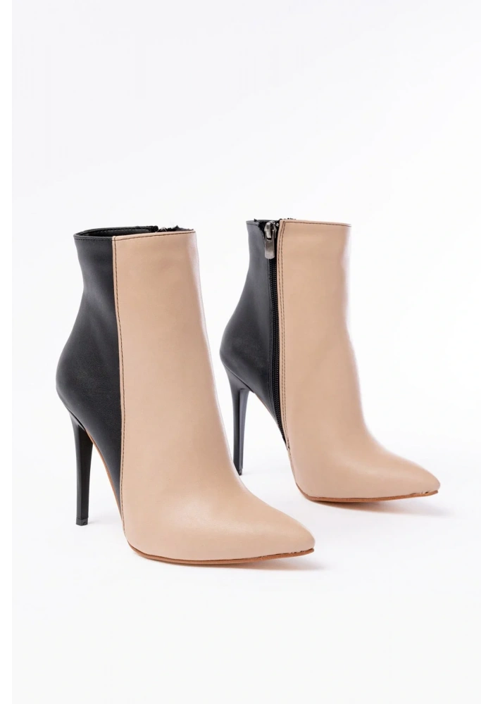 LS-216 Nut Yüksek İnce Topuklu Fermuarlı Kadın Bot