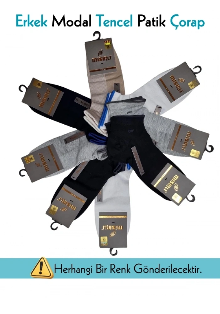Mısırlı 61209 Erkek Modal Tencel Patik Çorap