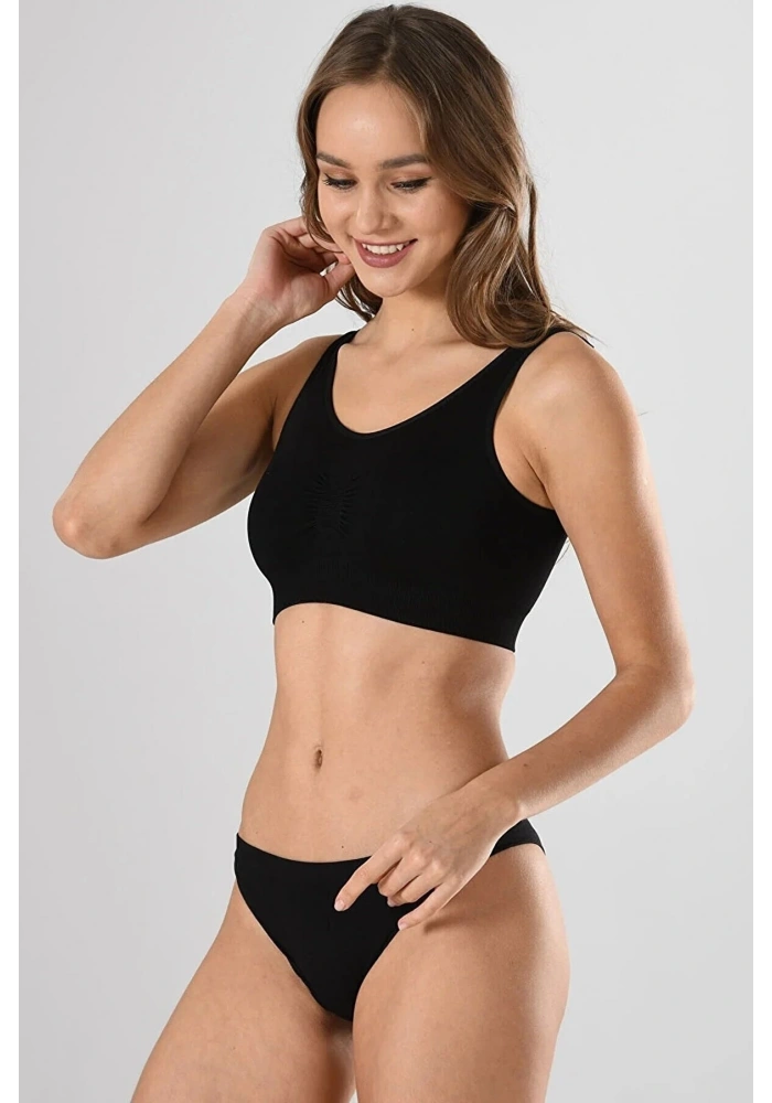 Miss Fit 11027 Kalın Askılı Pedli Bustiyer