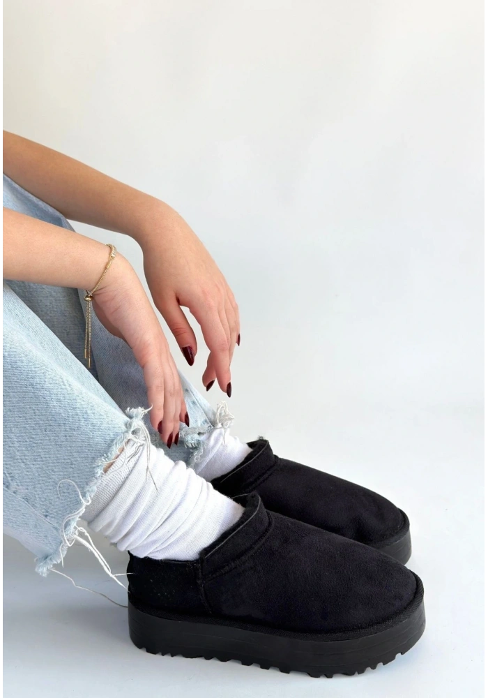 Mitay Siyah Süet Bot