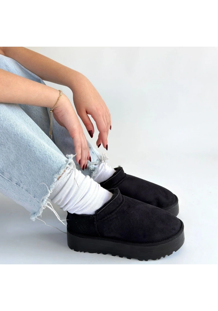 Mitay Siyah Süet Bot