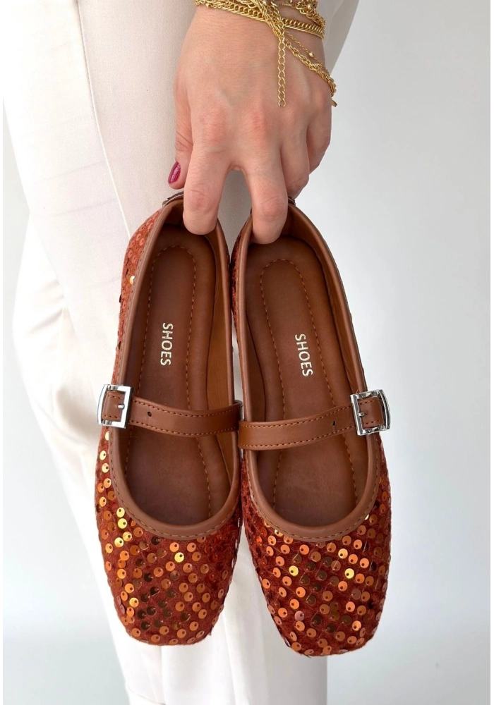 Moden Taba Süet Babet Ayakkabı