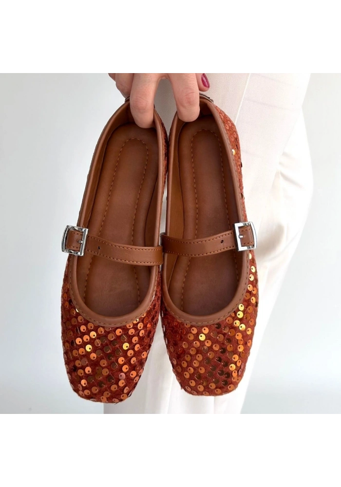 Moden Taba Süet Babet Ayakkabı