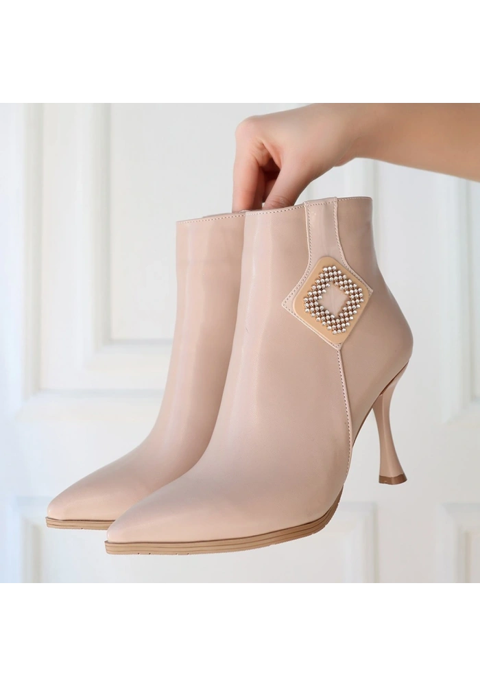 Moose Nude Cilt Topuklu Bot