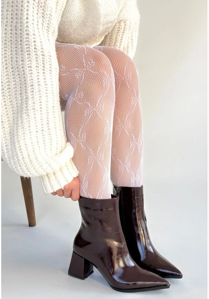 Mosy Bordo Rugan Topuklu Bot