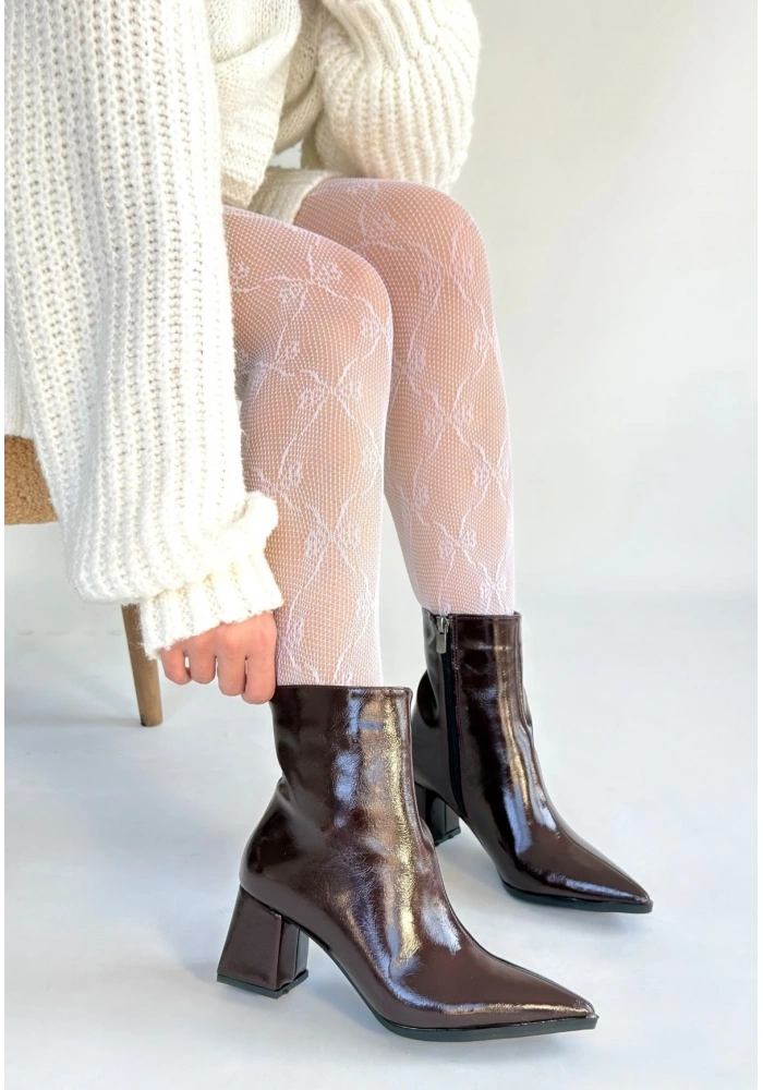 Mosy Bordo Rugan Topuklu Bot