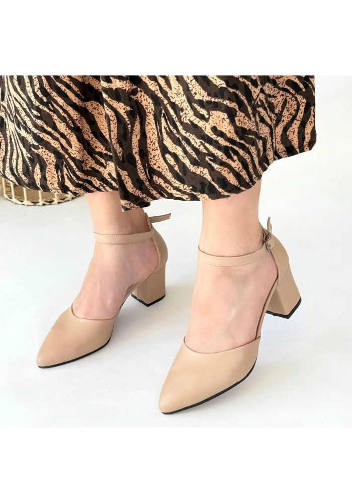 Mulen Nude Cilt Topuklu Ayakkabı