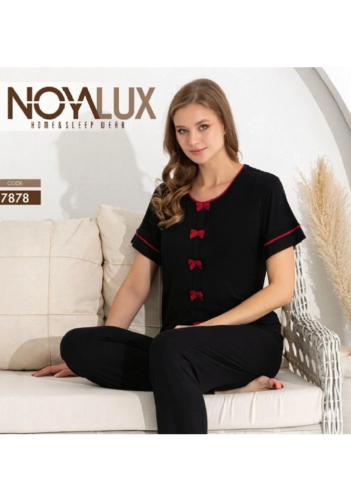 Noyalux 7878 Kadın Kısa Kollu Pijama Takımı