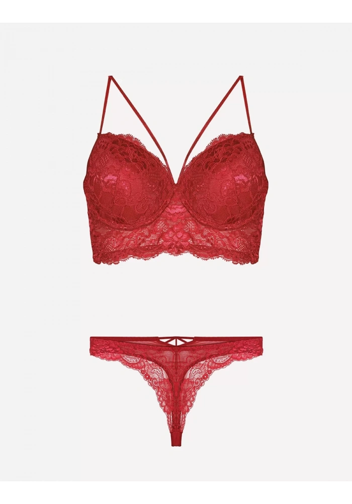 Nurteks 4330 Desteksiz Dantelli Sütyen Takım