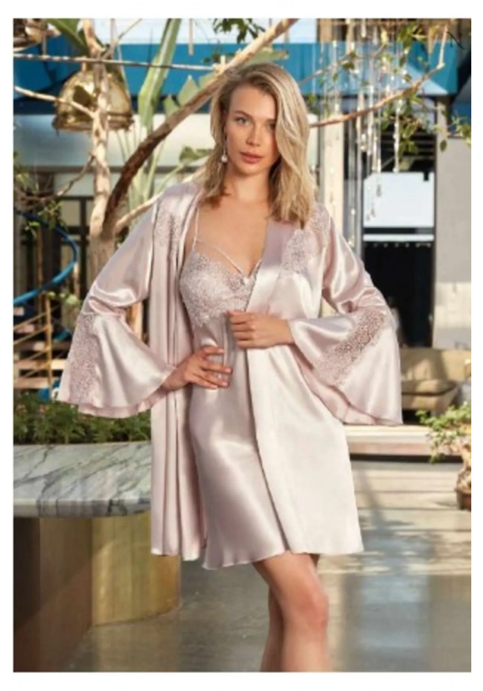 Nurteks 5390 Saten Gecelik Takımı