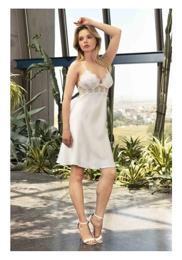 Nurteks 5491 Bayan Saten Gecelik