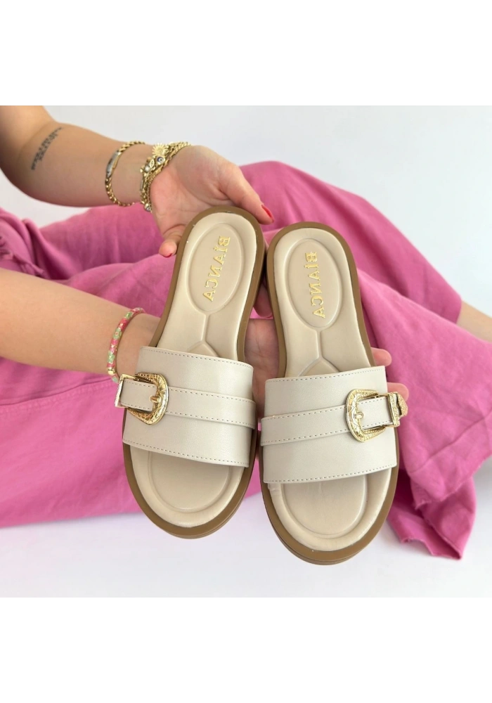 Orja Bej Cilt Terlik