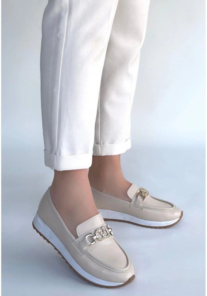 Otra Bej Cilt Babet Ayakkabı