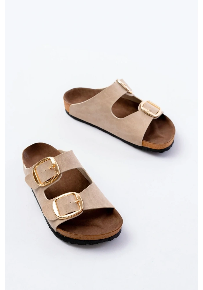 P-101 Bej Günlük  Kadın Terlik