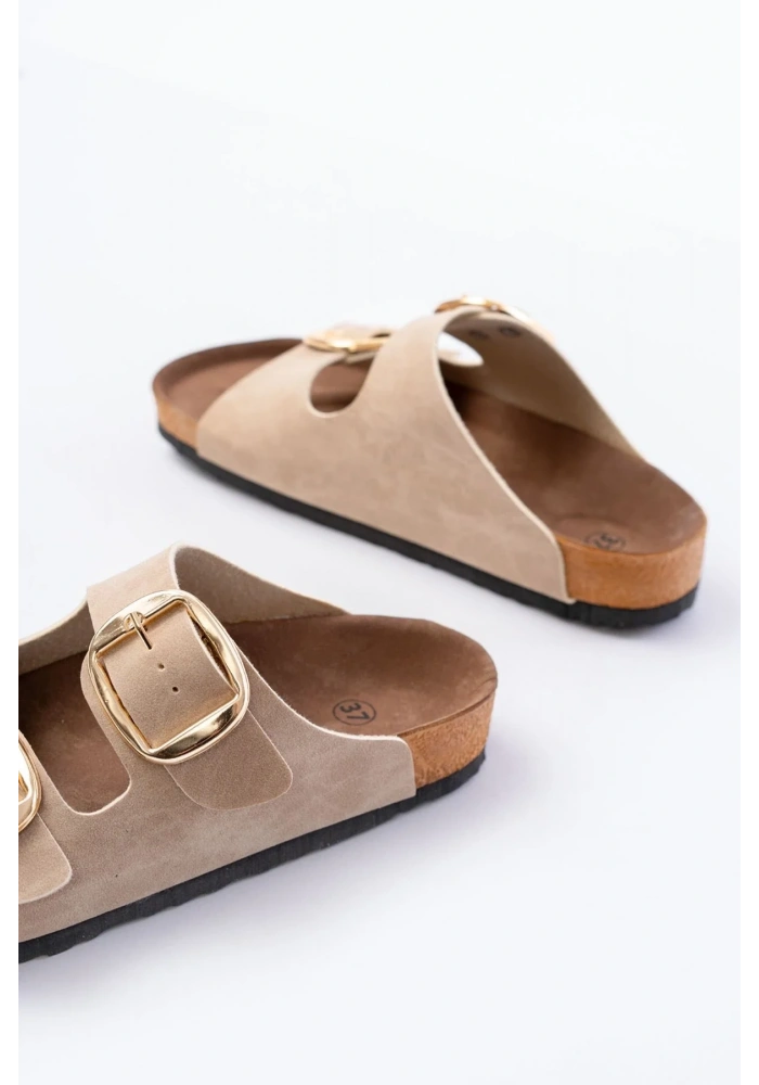 P-101 Bej Günlük  Kadın Terlik