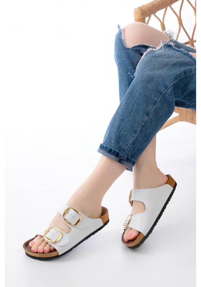 P-101 Beyaz Günlük Kadın Terlik