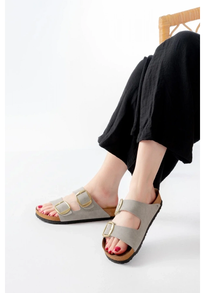 P-101 Gri Günlük  Kadın Terlik