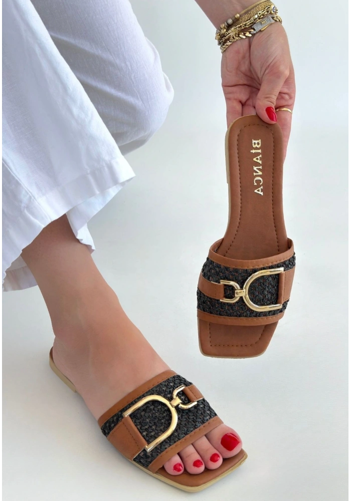 Pıer Siyah Cilt Terlik