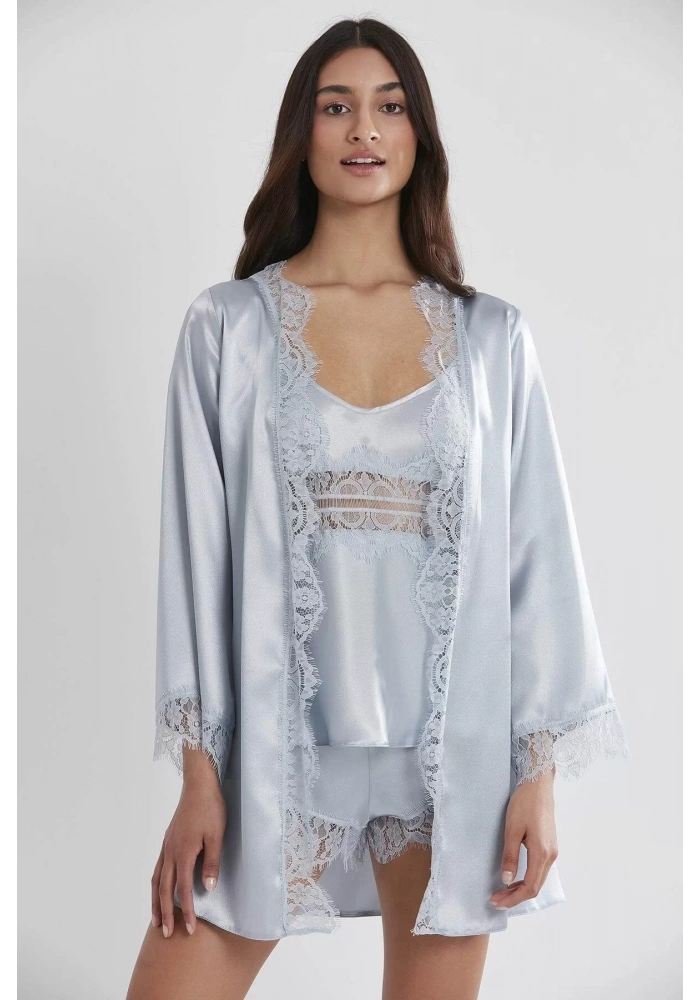 Pierre Cardin 2490 Bayan Sabahlıklı Saten Şort Takım