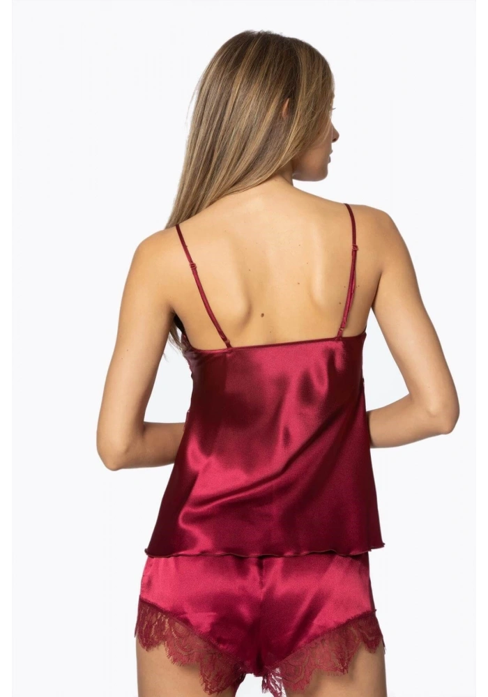 Pierre Cardin 2490 Bayan Sabahlıklı Saten Şort Takım