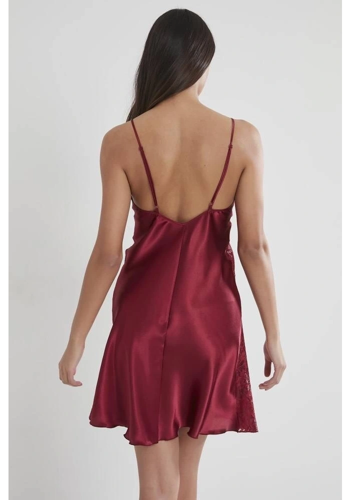 Pierre Cardin 624 Bayan Battal Kısa Saten Gecelik