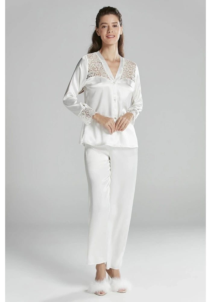 Pierre Cardin 6625 Kısa Gecelikli 6lı İpek Set