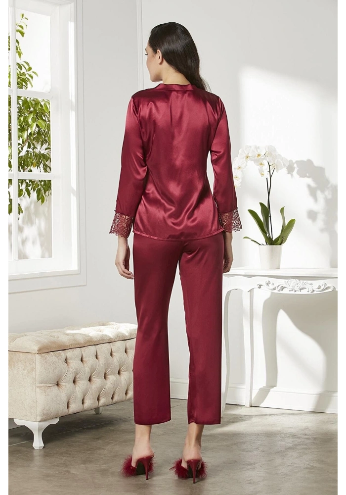 Pierre Cardin 6625 Kısa Gecelikli 6lı İpek Set