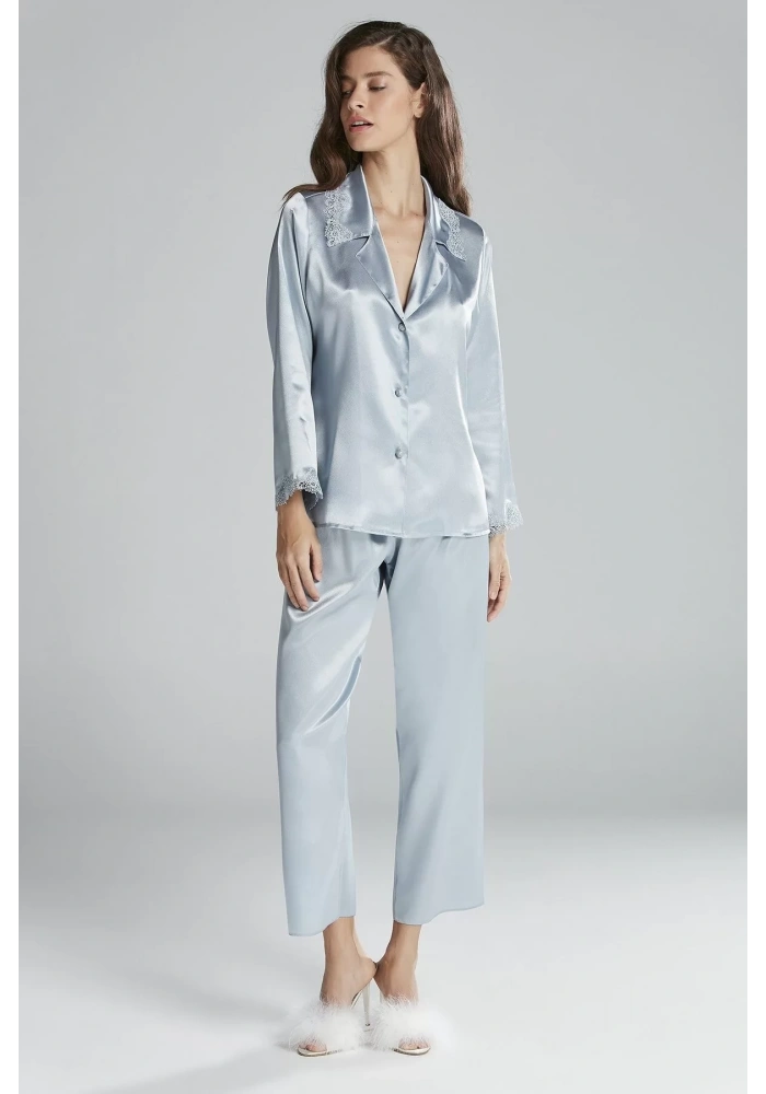 Pierre Cardin 6965 Bayan 6lı Saten Gecelik Sabahlık