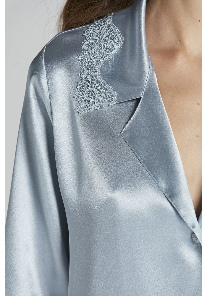 Pierre Cardin 6965 Bayan 6lı Saten Gecelik Sabahlık