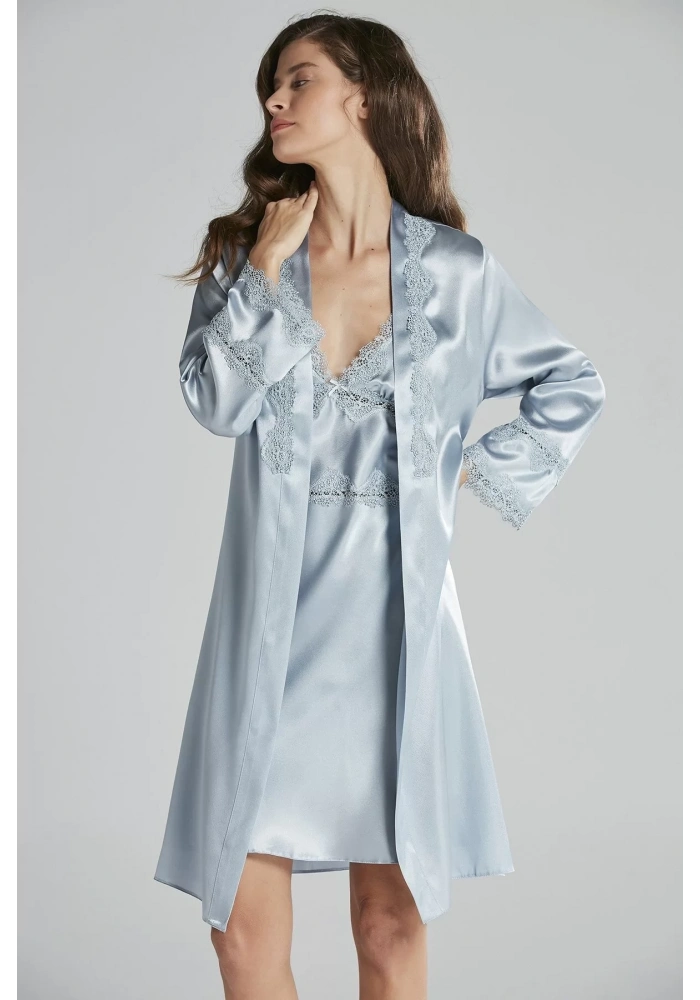 Pierre Cardin 6965 Bayan 6lı Saten Gecelik Sabahlık