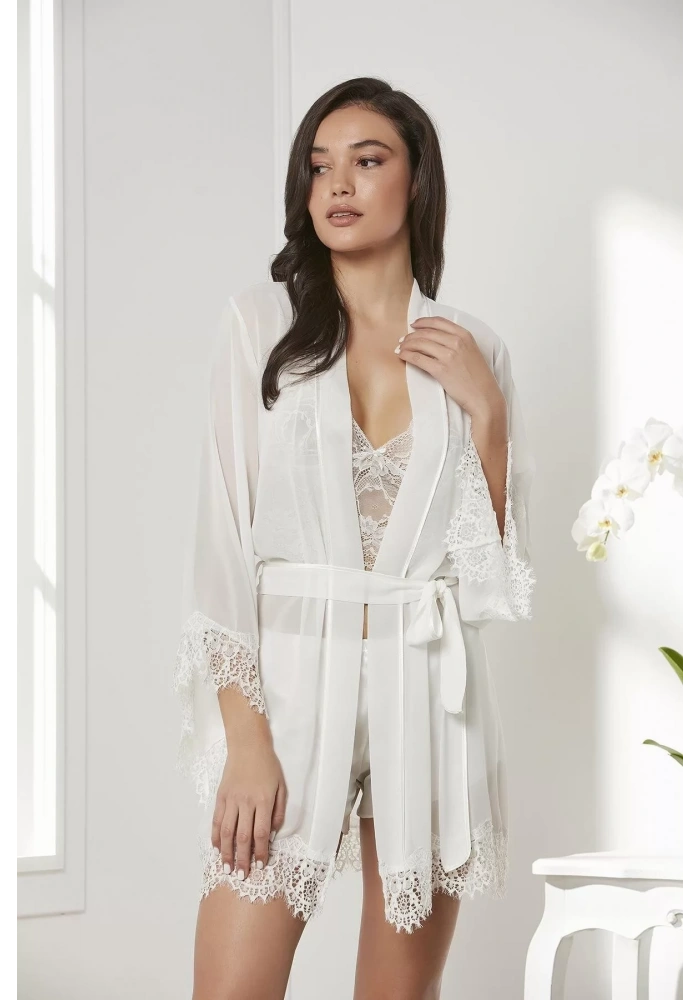 Pierre Cardin 7005 Sabahlıklı Şort Gecelik Takım