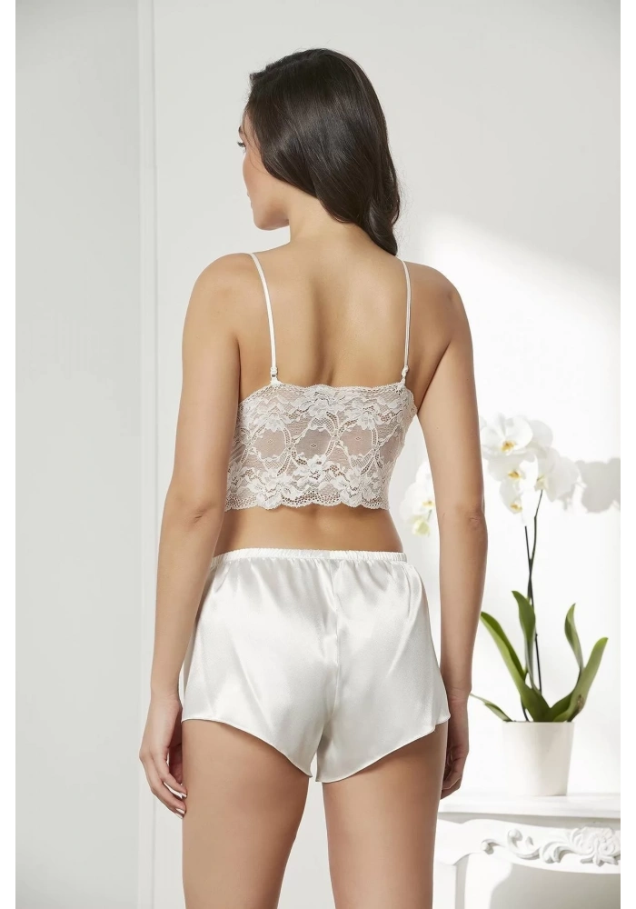 Pierre Cardin 7005 Sabahlıklı Şort Gecelik Takım