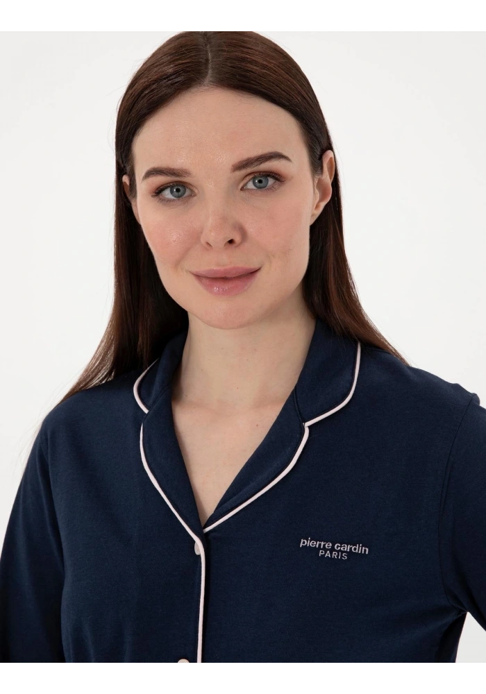 Pıerre Cardın 7717-S Bayan Gömlek Pijama Takımı